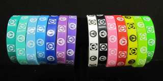 Peace Sign Silicone Wristbands