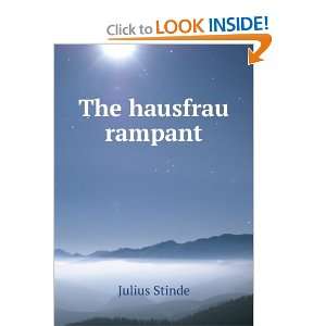  The hausfrau rampant Julius Stinde Books
