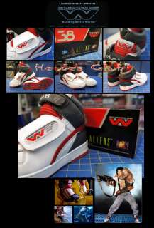 Aliens Sigourney Weaver Sneakers Weyland Yutani 100% AUTH Ripley Shoes 
