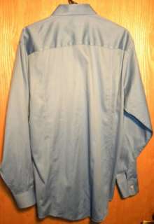 CALVIN KLEIN LONG SLEEVE BLUE DRESS SHIRT SZ 16 34/35  
