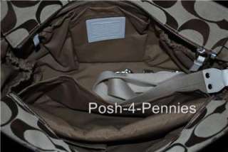 NWT COACH SIGNATURE STRIPE BABY DIAPER LUGGAGE LAPTOP TRAVEL TOTE BAG 
