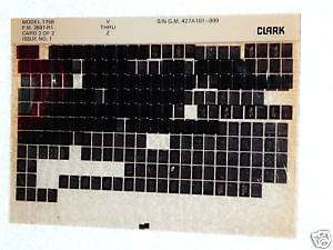 Clark Michigan 175B Wheel Loader Parts Manual Microfich  