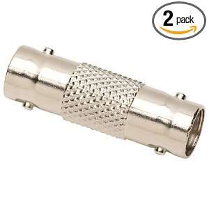   Female 75 Ohm BNC Double F F Coaxial Adapter, 2 Pack