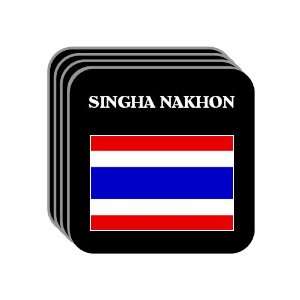  Thailand   SINGHA NAKHON Set of 4 Mini Mousepad Coasters 