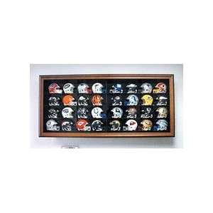  32 Mini Football Helmet Display Case with Black Frame 
