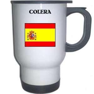  Spain (Espana)   COLERA White Stainless Steel Mug 