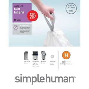 simplehuman 30L Code H Can Liners   50 Pack 