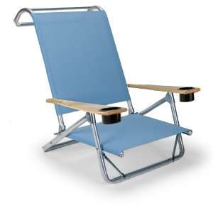   Folding Beach Arm Chair with Cup Holders, Sky Patio, Lawn & Garden