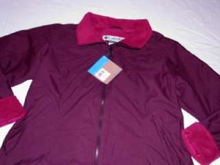 Columbia Ladies Cliff Hanger Jacket XL 16/18 Fleece Lined Wind/Rain 