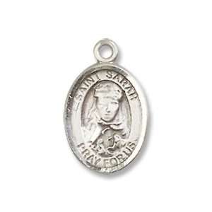   Silver St. Sarah Pendant Sterling Silver Lite Curb Chain Jewelry
