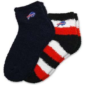   Buffalo Bills Womens Slipper Socks  2 Pack Medium