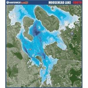    Navionics Paper Map Moosehead Lake   South Maine GPS & Navigation