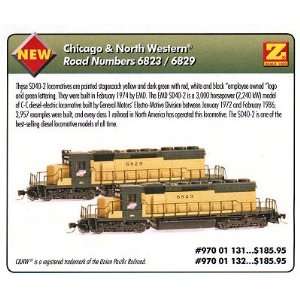   Chicago & Northwestern SD40 2 Diesel Locomotive #6829 Toys & Games