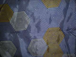 Vintage Vera Silk Scarf/Geometric Pattern/14 X 44  