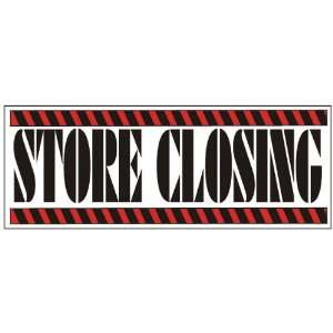  Store Closing Red Construction Business Banner Office 