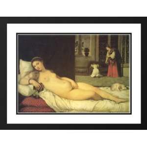  Titian 24x19 Framed and Double Matted Venus of Urbino 