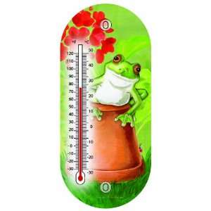  Toland Home Garden 229122 8 Inch Thermometer, Potted Frog 