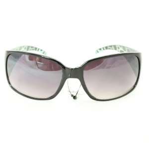 Shield Fashion Sunglasses 8827A Emerold Leopard Plastic Frame Amber 