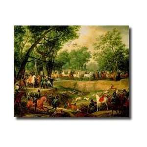   On A Hunt In The Compiegne Forest 1811 Giclee Print