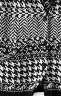 Coldwater Creek Wool Blend Mixed Pattern Sweater/Jacket  