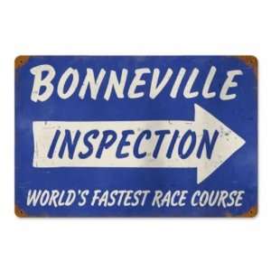  Bonneville Inspection Vintage Metal Sign