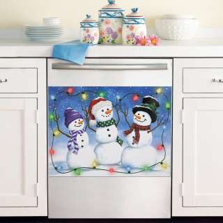 Glow In The Dark Snowman Dishwasher Cover Magnet 19384  