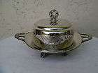 COLONIAL SILVER CO. QUADRUPLE PLATE  BUTTER/CHEESE DISH
