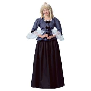 PATRIOTIC COLONIAL WOMAN ADULT DRESS COSTUME HALLOWEEN  