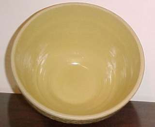 Large Yellowware Mixing Bowl 10 inch Yellow USA Stoneware 4 Quart 