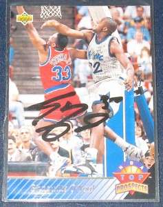 1993 SHAQUILLE ONEAL UPPER DECK NBA TOP PROSPECTS AUTO  