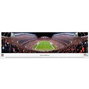   40 Mile High Stadium End Zone Panoramic Print