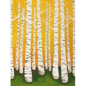  Lisa Congdon   Autumn Birches Canvas