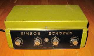 You are bidding on a rare Binson tube echo model B1S from the early 60 