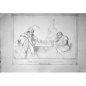 Satan Playing Chess OConnel Melbourne Mclean John Doyle Hb Sketch 