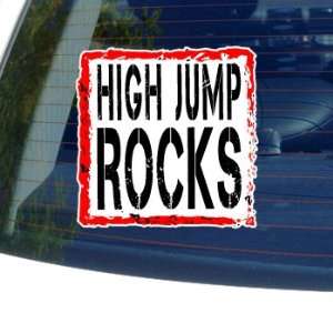High Jump Rocks   Window Bumper Laptop Sticker
