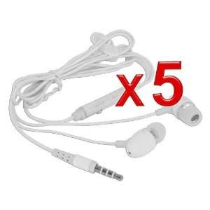 White 3.5mm Earphone Headphones with Mic for Apple Iphone 3G S, 4 S 