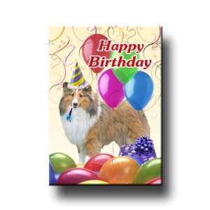  Shetland Sheepdog Happy Birthday Fridge Magnet Everything 