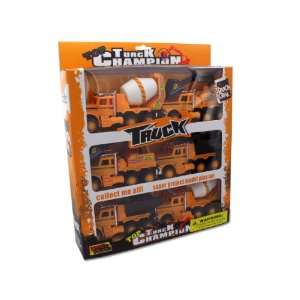    Friction powered construction trucks   Pack of 4 Toys & Games