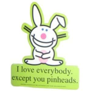    Happy Bunny Everyone But Pinheads Sticker BS331 Toys & Games