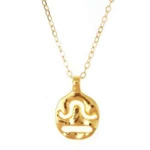    Libra Zodiac Necklace   Balanced Scales (Gold Vermeil) Jewelry