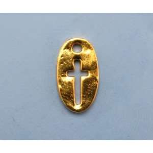  gold vermeil sterling silver cross charms 2pc Everything 