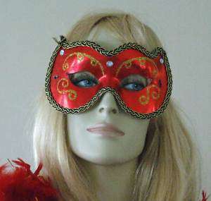 HALLOWEEN MASK Red Debutante Costume Party Sexy Fun  