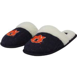  Tigers Ladies Navy Blue Sweater Slippers (Small)