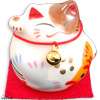 Porcelain Maneki Neko Japanese Fortune Lucky Cat