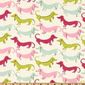  54 Wide Waverly Hot Dogs Flamingo Fabric By The Yard 
