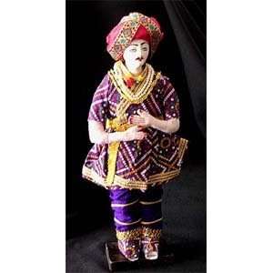  Handmade Indian Doll From Rajasthan Region