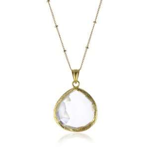 Coralia Leets Jewelry Design Long Gold Filled Clear Quartz Necklace 