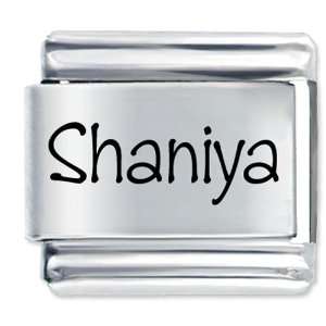  Name Shaniya Italian Charms Bracelet Link Pugster 