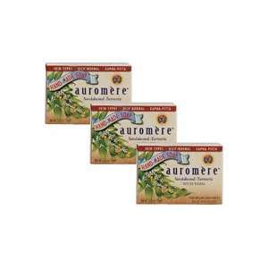 Auromere Ayurvedic Bar Soap Sandalwood Turmeric    2.75 oz Each / Pack 