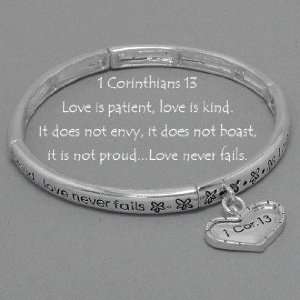  , Corinthians, Heart Charm, Religious, Love Is Patientlove Is Kind